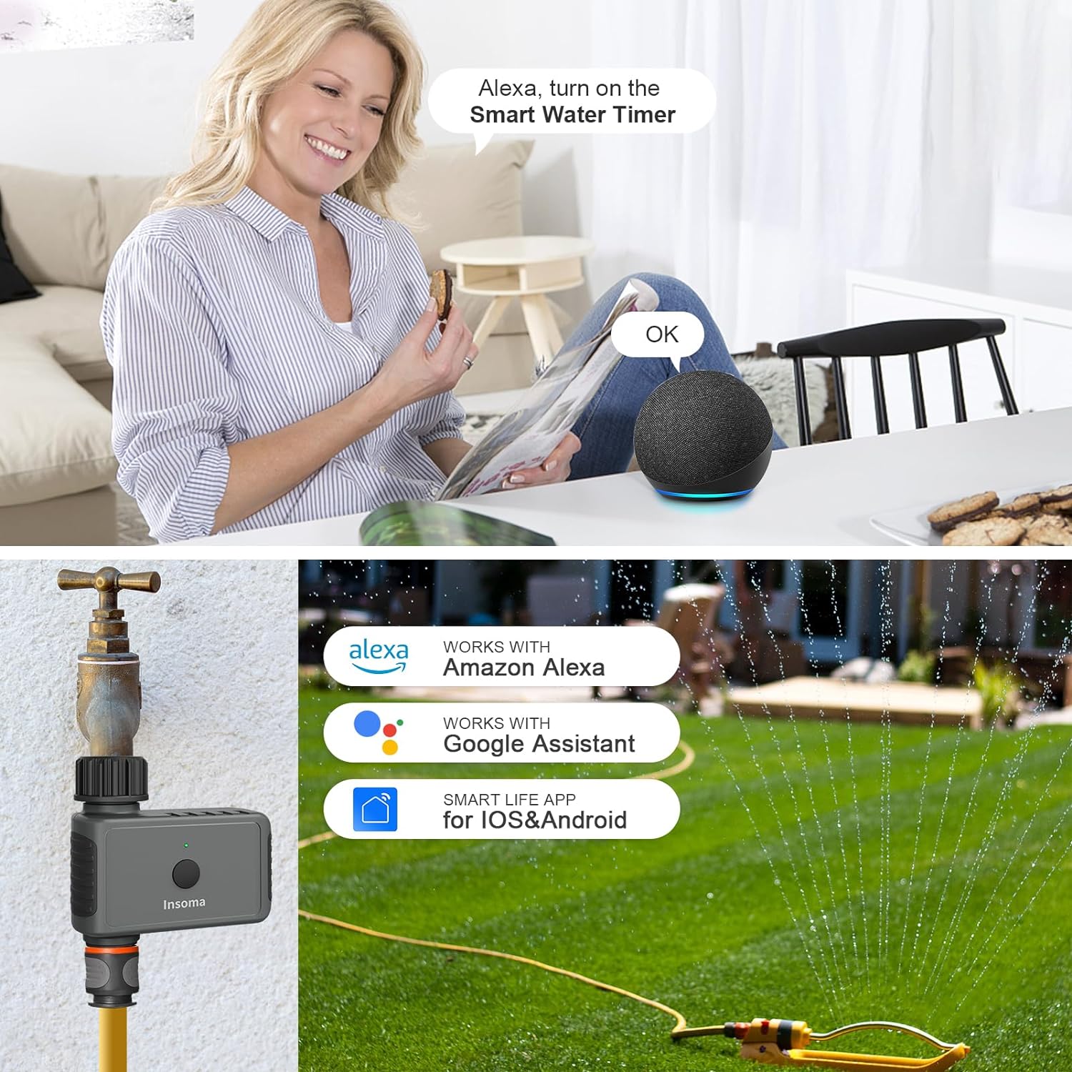 Insoma Wifi 自動散水タイマー リモートガーデンウ - Smart Garden At Home のレビューと価格