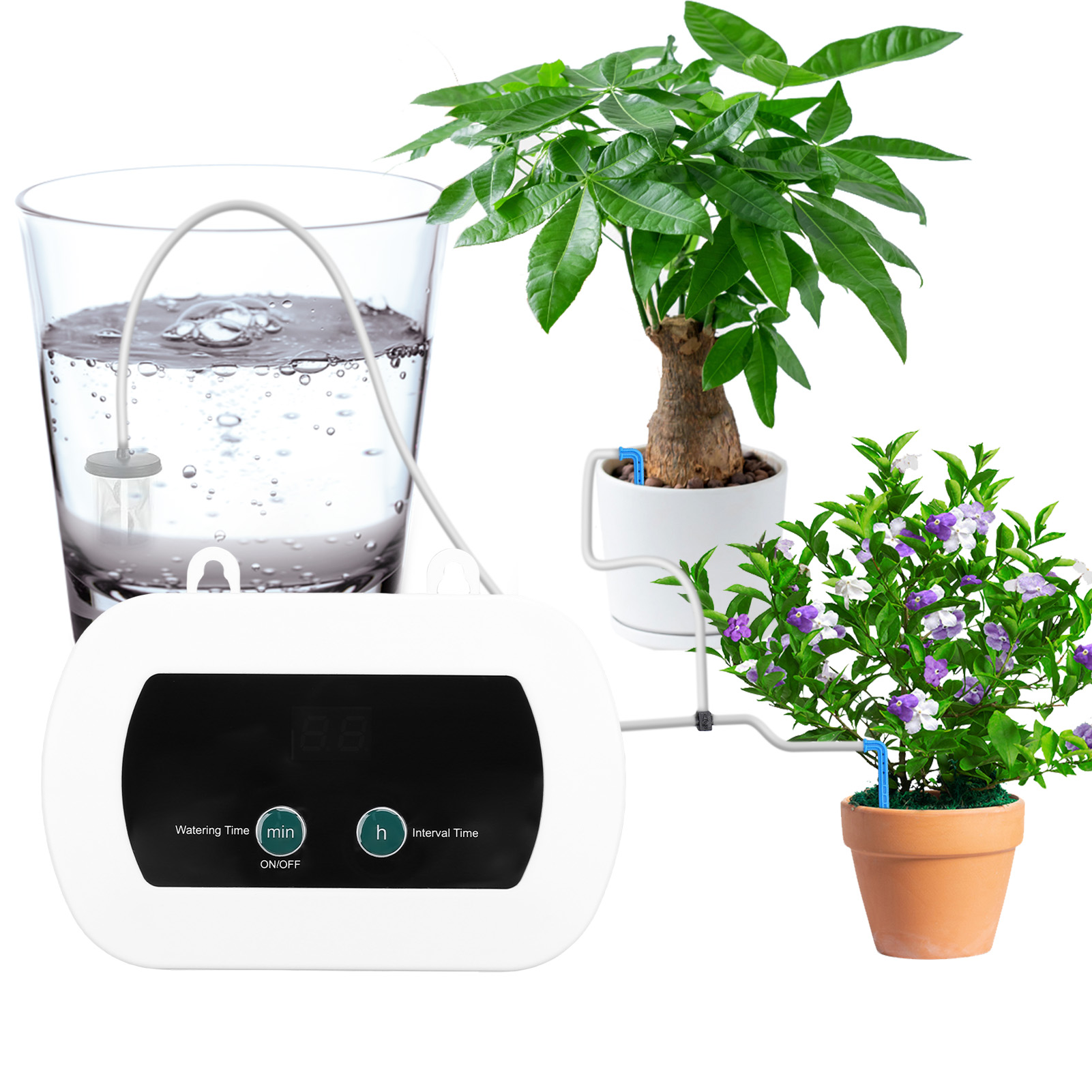スマート自動給水システム、自動植物給水器、スマートタイマー、 - Smart Garden At Home のレビューと価格