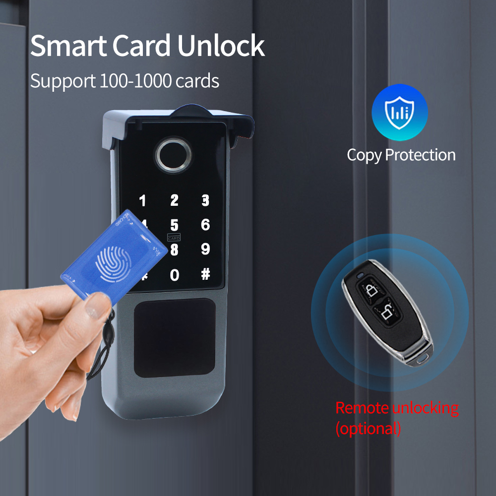 防水ttlock,電子ロック,Bluetooth,指紋,RF - Smart Garden Door Lock のレビューと価格