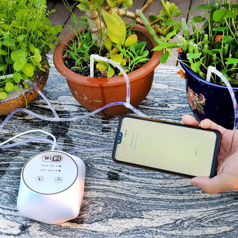 WiFi スマートガーデン灌漑コントローラー植物自動点滴灌漑 - Smart Garden At Home のレビューと価格