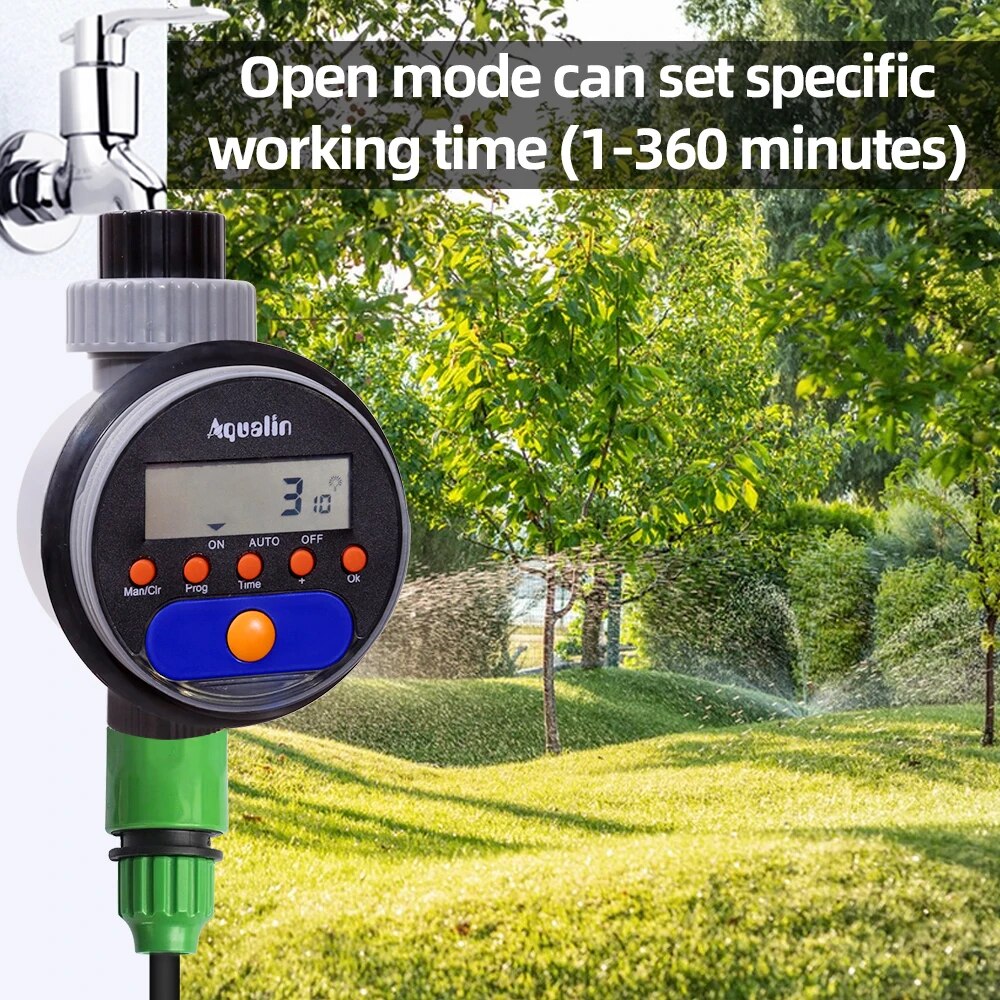 自動液晶ディスプレイ散水タイマー電子家庭用庭ボールバルブ8プ - Smart Garden Valve のレビューと価格