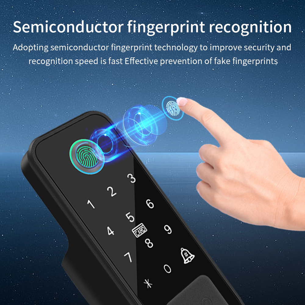 屋外 Tuya スマートホームドアロック両面指紋センサーデジ - Smart Garden Door Lock のレビューと価格
