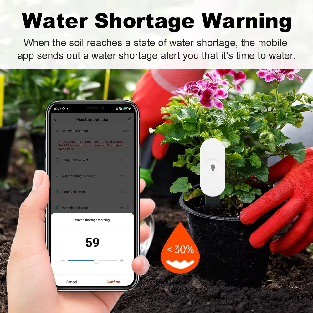 Tuya Zigbee 温度湿度水分検出器 3/4/5 in - Smart Garden Moisture Sensor のレビューと価格