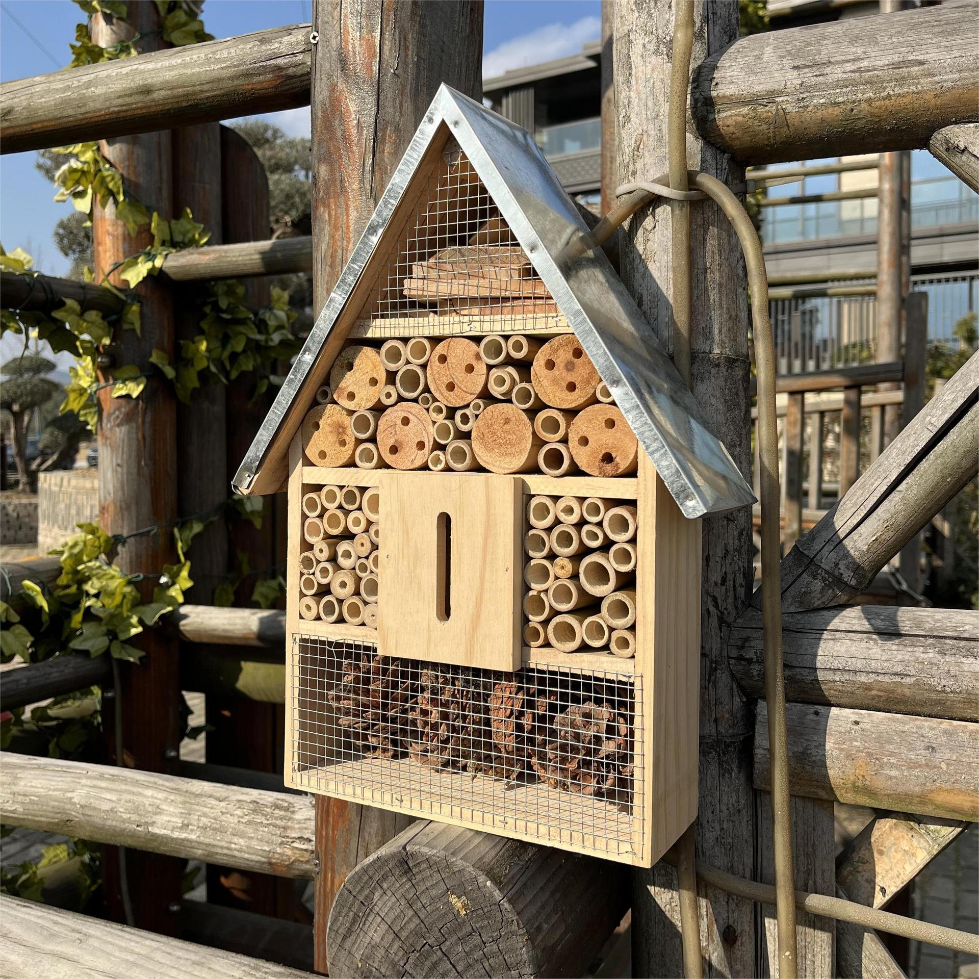 環境に優しい木製昆虫ハウス、蜂のホテル、庭の装飾的なシェルタ - Insect Hotel Wood のレビューと価格