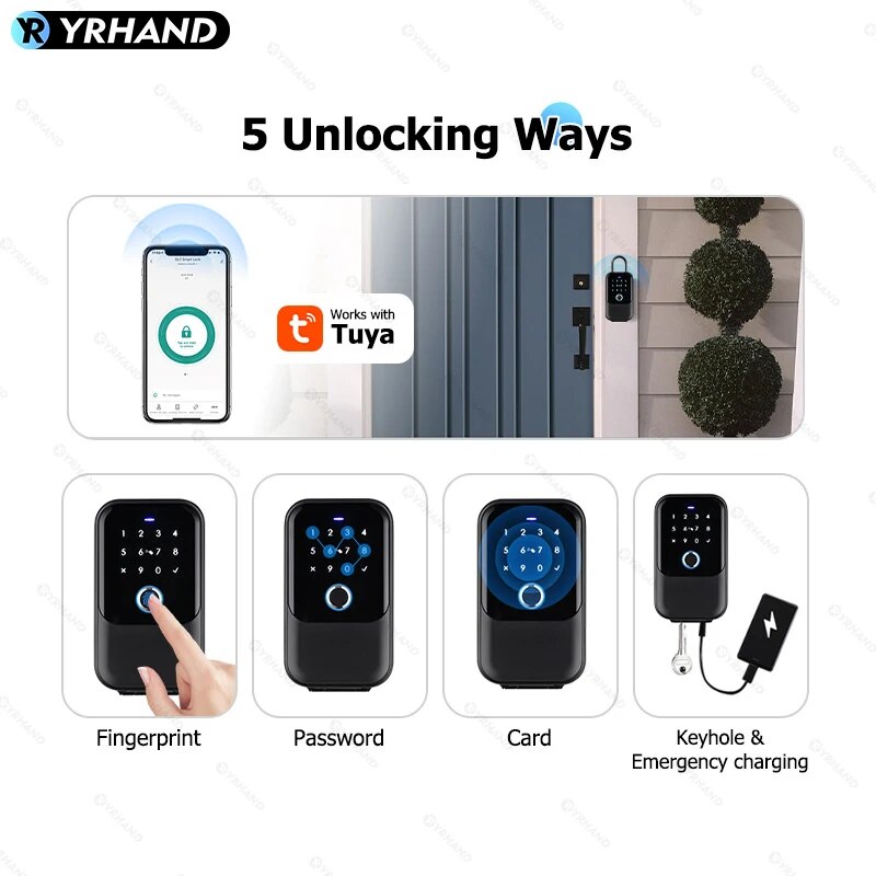 スマートワイヤレスキーロック,デジタルコード,Bluetoo - Smart Garden Door Lock のレビューと価格