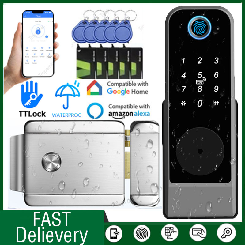 防水 TTLOCK スマートロック Wifi 両面指紋ロック - Smart Garden Lock のレビューと価格