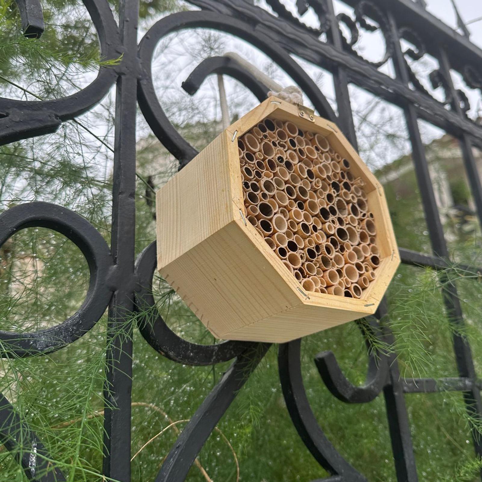 木製昆虫蜂の巣箱、木製虫小屋ホテル、屋外庭園装飾用の巣箱、爬 - Insect Hotel Wood のレビューと価格