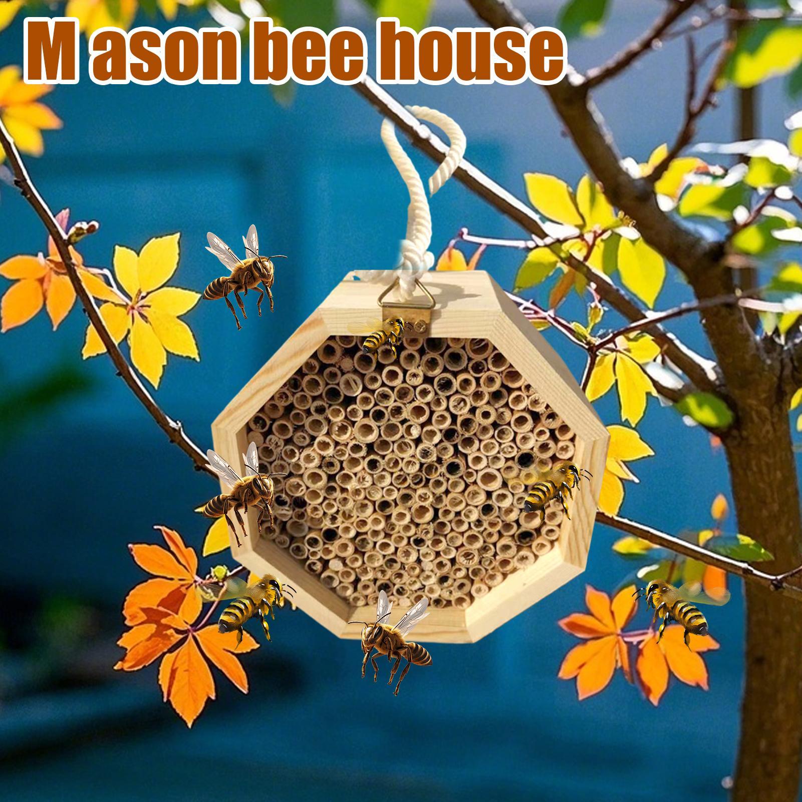 木製昆虫蜂の巣箱、木製虫小屋ホテル、屋外庭園装飾用の巣箱、爬 - Insect Hotel Wood のレビューと価格