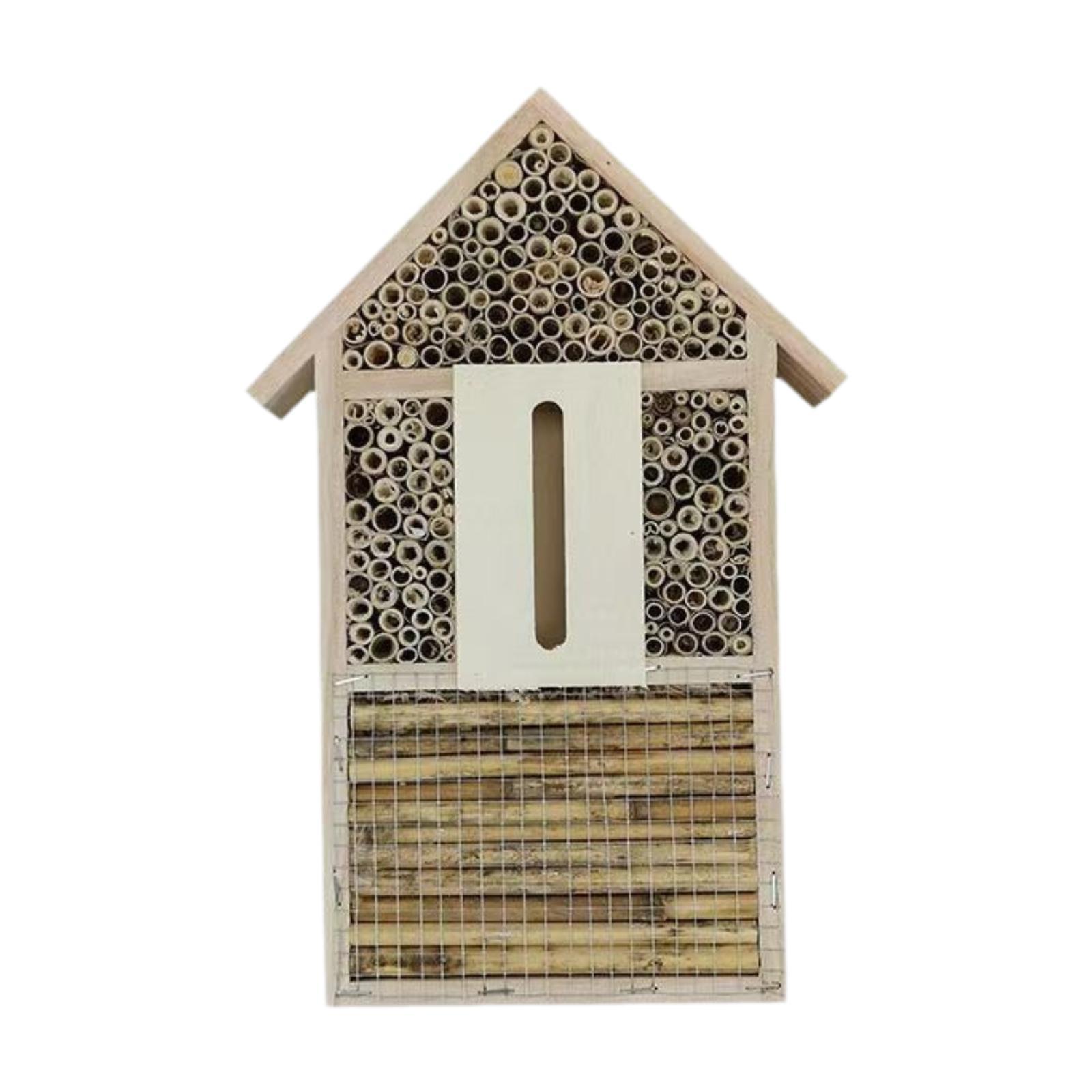 ミツバチハウス てんとう虫の家 ハンドメイド木製吊り下げ式蜂 - Insect Hotel Wood のレビューと価格