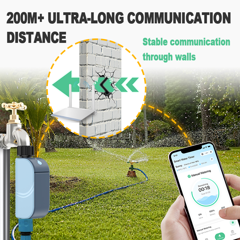 スマート Tuya WIFI 庭の水やりタイマー自動散水タイ - Smart Garden Valve のレビューと価格