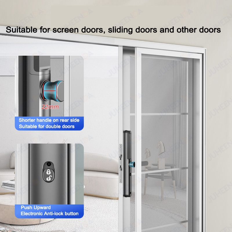 アルミニウム製電子引き戸ロック,防水,指紋,デジタルパスワー - Smart Garden Lock のレビューと価格