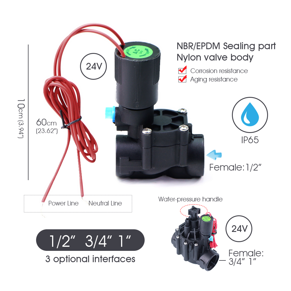 庭の芝生の灌漑システム,4つのゾーン,ワイヤレスリモコン,音 - Smart Garden Valve のレビューと価格