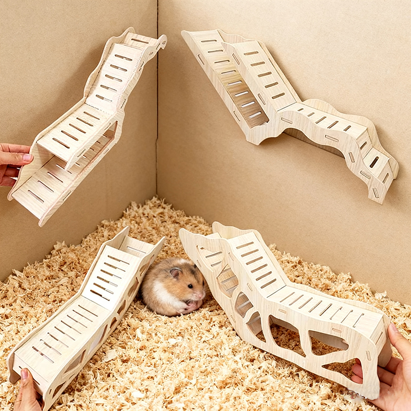 ハムスター木製隠れ家洞窟おもちゃ ダーフハムスター用 ゴール - Insect Hotel Wood のレビューと価格