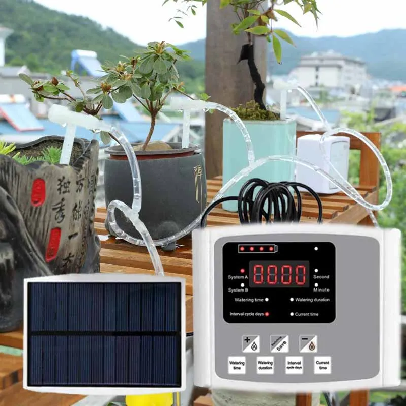庭用調整可能バルブ点滴灌漑装置ダブルポンプコントローラータイ - Smart Garden Valve のレビューと価格